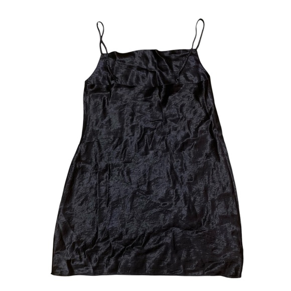 Aritzia Babaton Model Mini Dress Silk Navy - Picture 3 of 6
